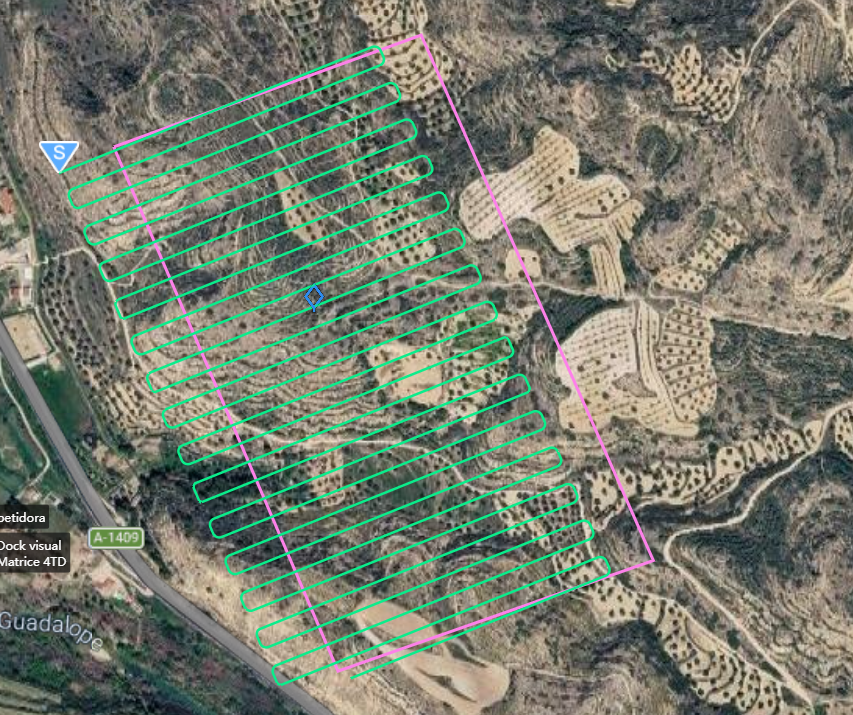 Planificación de una ruta de patrulla sobre la finca